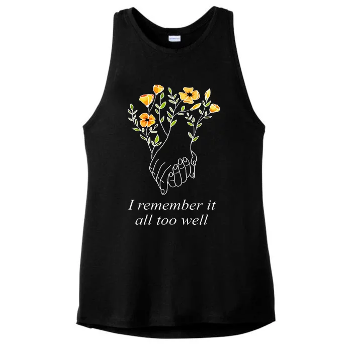 Cozy Memories Knit All Too Well Ladies Tri-Blend Wicking Tank