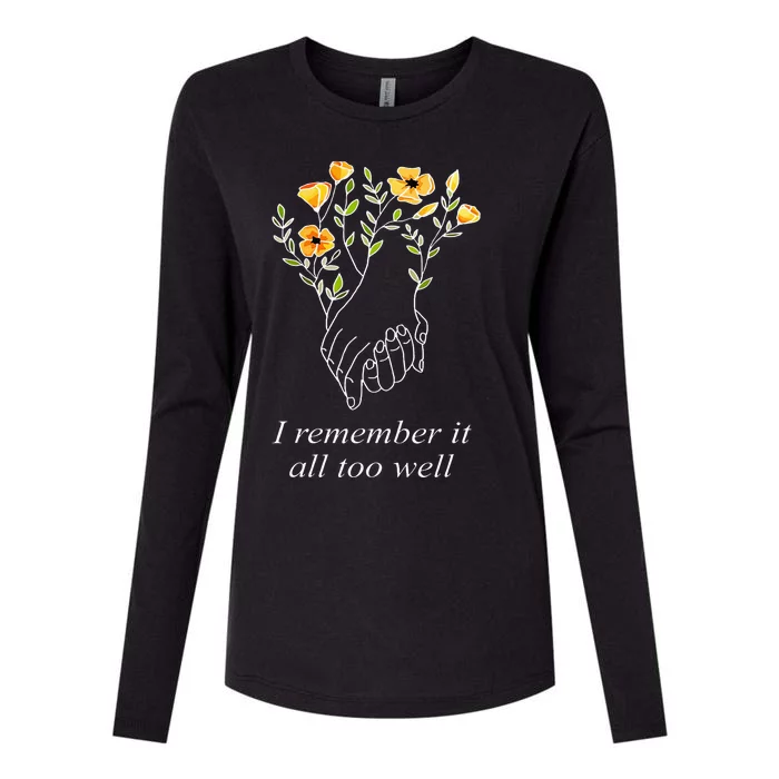 Cozy Memories Knit All Too Well Womens Cotton Relaxed Long Sleeve T-Shirt