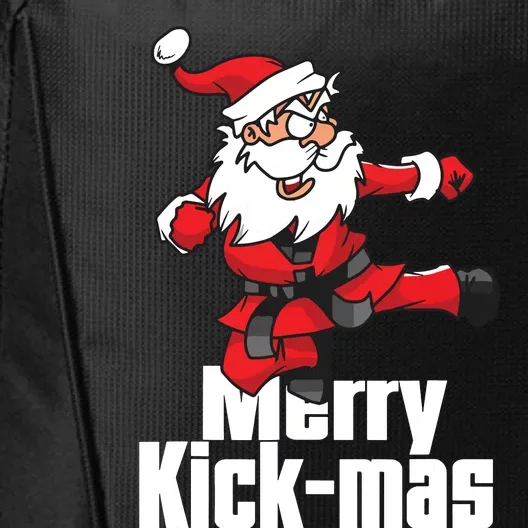 Christmas Merry Kickmas Santa Claus Karate City Backpack