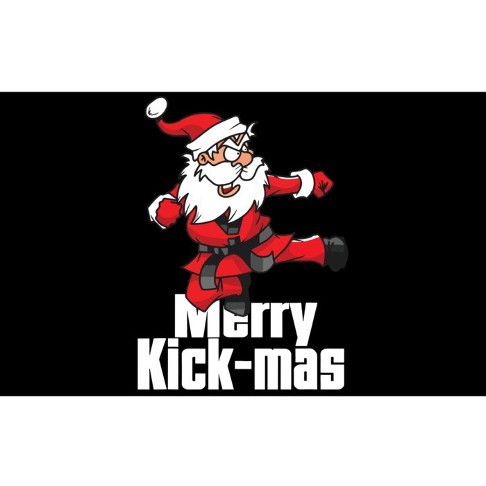 Christmas Merry Kickmas Santa Claus Karate Bumper Sticker