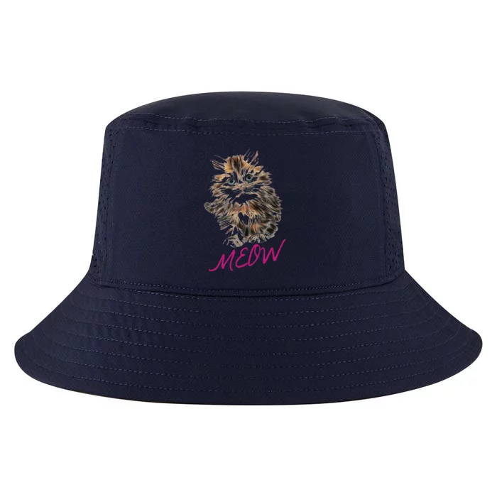 Cat Meow Kitty Funny Cats Mom And Cat Dad Gift Cool Comfort Performance Bucket Hat