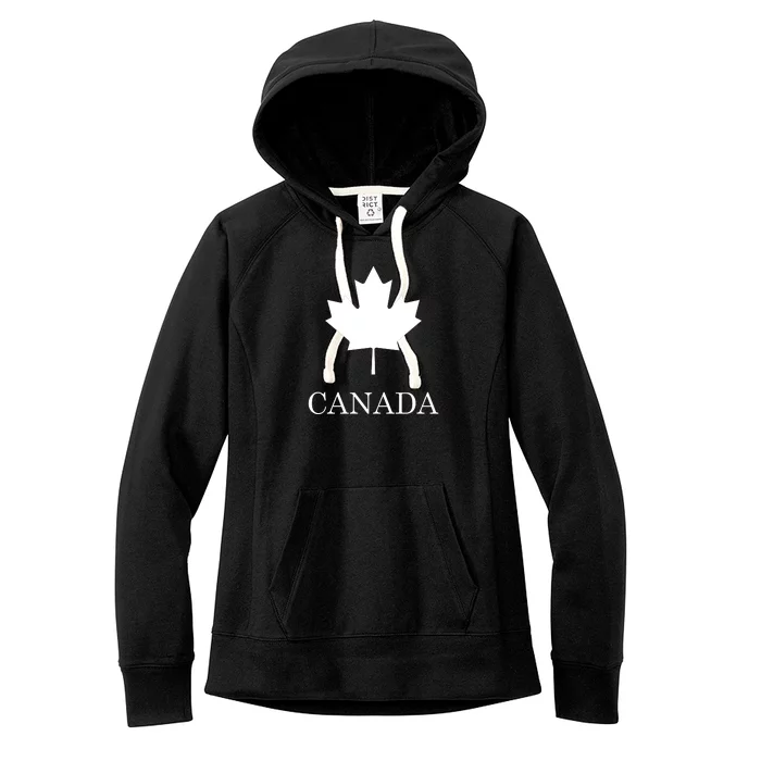 Canada Maple Leaf Canadian Flag Women's Fleece Hoodie