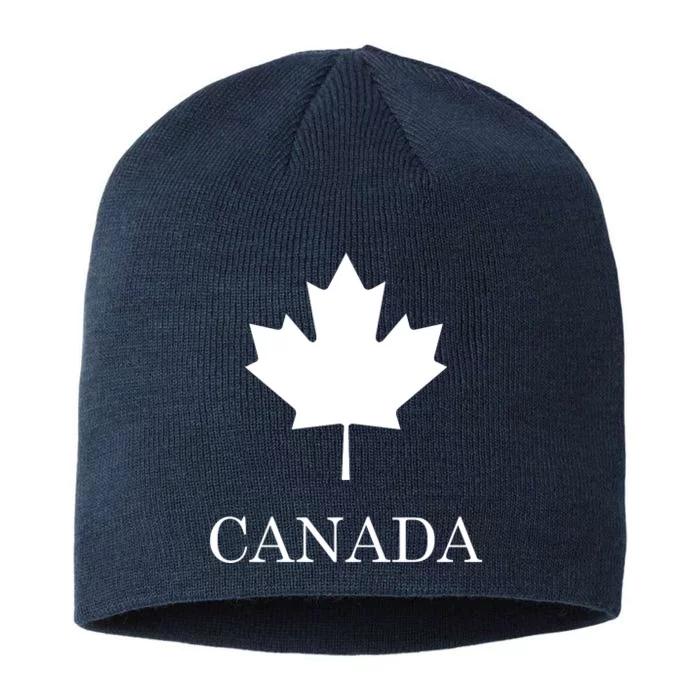 Canada Maple Leaf Canadian Flag 8 1/2in Sustainable Knit Beanie