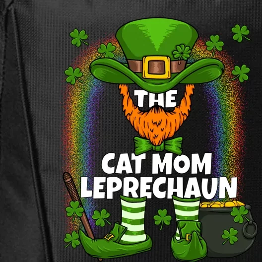 Cat Mom Leprechaun Family Matching St Patricks Day Party Gift City Backpack