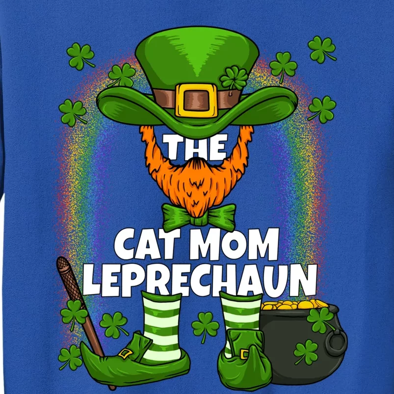 Cat Mom Leprechaun Family Matching St Patricks Day Party Gift Tall Sweatshirt