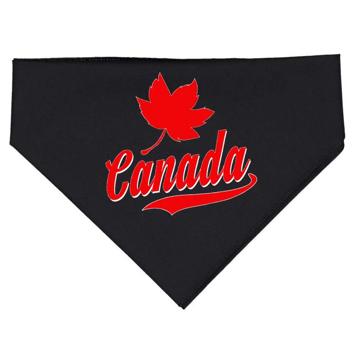 Canadian Maple Leaf Country Canada USA-Made Doggie Bandana