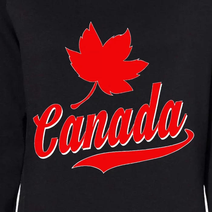 Canadian Maple Leaf Country Canada Womens California Wash Sweatshirt