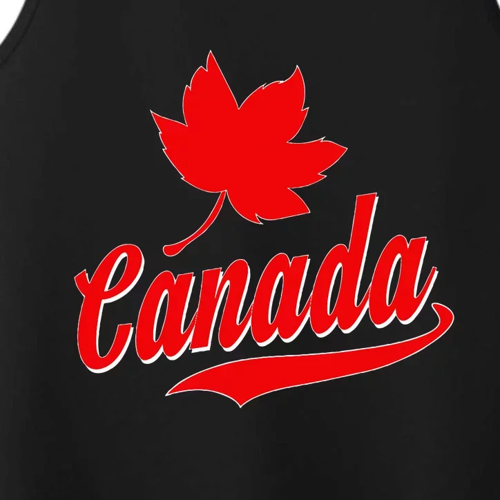 Canadian Maple Leaf Country Canada Performance Tank