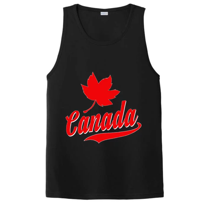 Canadian Maple Leaf Country Canada Performance Tank