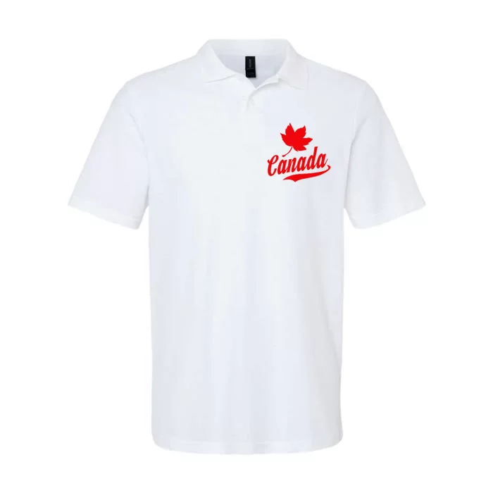 Canadian Maple Leaf Country Canada Softstyle Adult Sport Polo