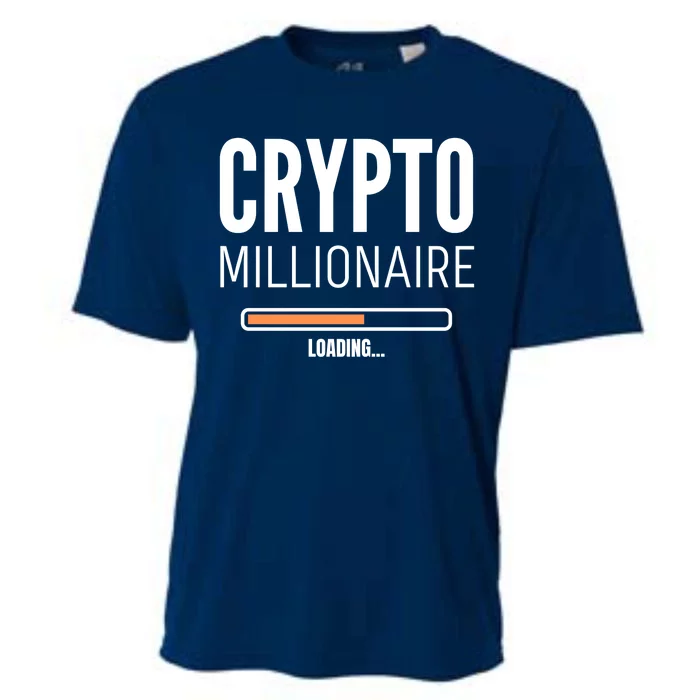 Crypto Millionaire Loading Funny Crypto Currency Cooling Performance Crew T-Shirt