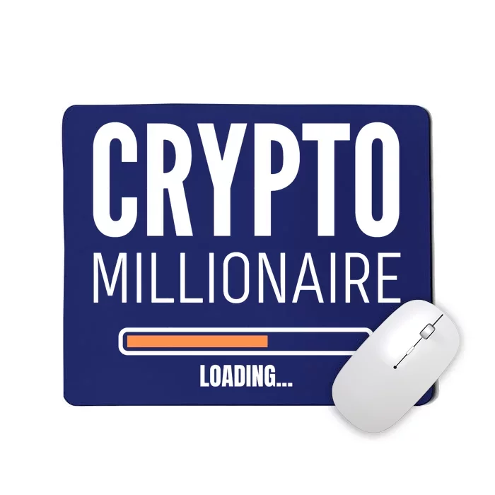 Crypto Millionaire Loading Funny Crypto Currency Mousepad