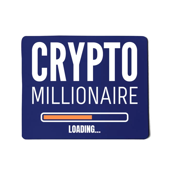 Crypto Millionaire Loading Funny Crypto Currency Mousepad