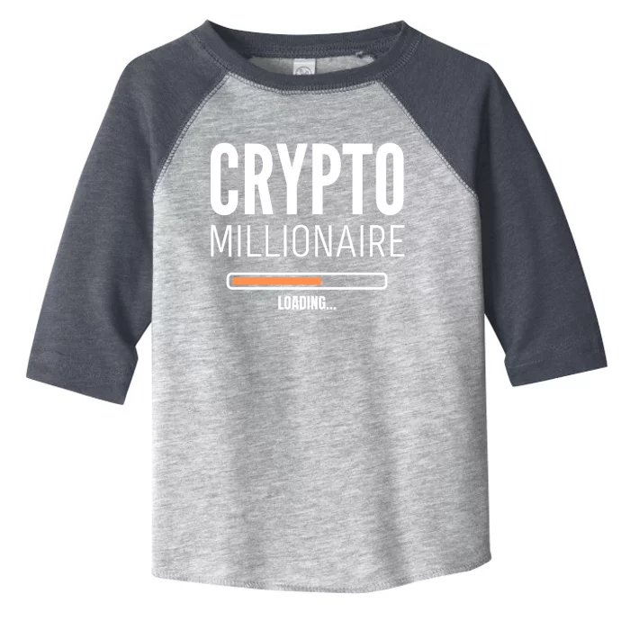 Crypto Millionaire Loading Funny Crypto Currency Toddler Fine Jersey T-Shirt