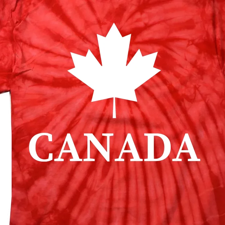 Canada Maple Leaf Canadian Flag Tie-Dye T-Shirt