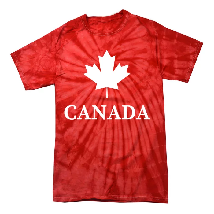 Canada Maple Leaf Canadian Flag Tie-Dye T-Shirt