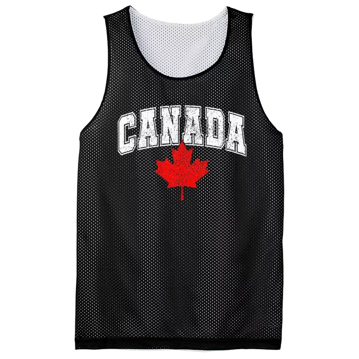 Canada Maple Leaf Canadian Flag Pride Mesh Reversible Basketball Jersey Tank