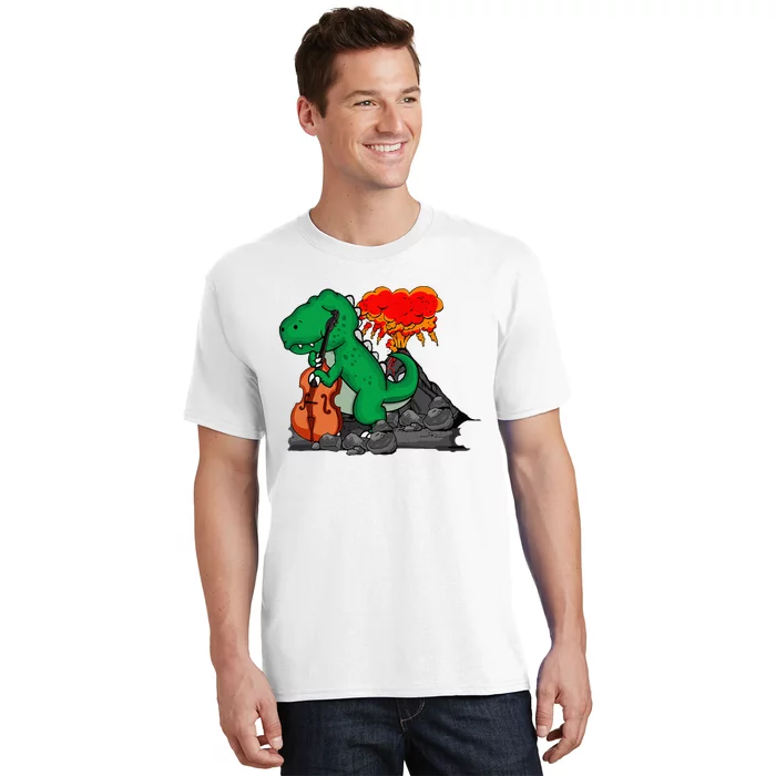 Contrabass Music Lover Dinosaur Musician Double Bass T-Shirt