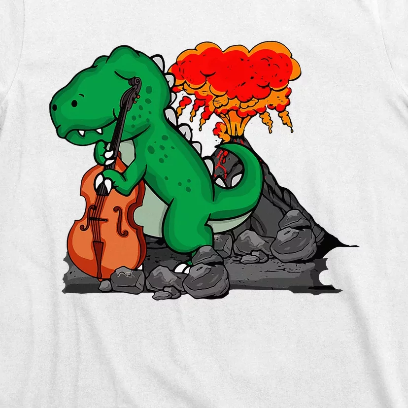 Contrabass Music Lover Dinosaur Musician Double Bass T-Shirt