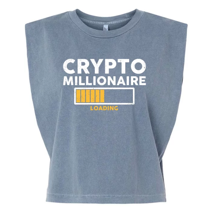 Crypto Millionaire Loading Garment-Dyed Women's Muscle Tee