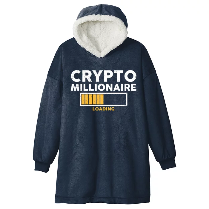 Crypto Millionaire Loading Hooded Wearable Blanket