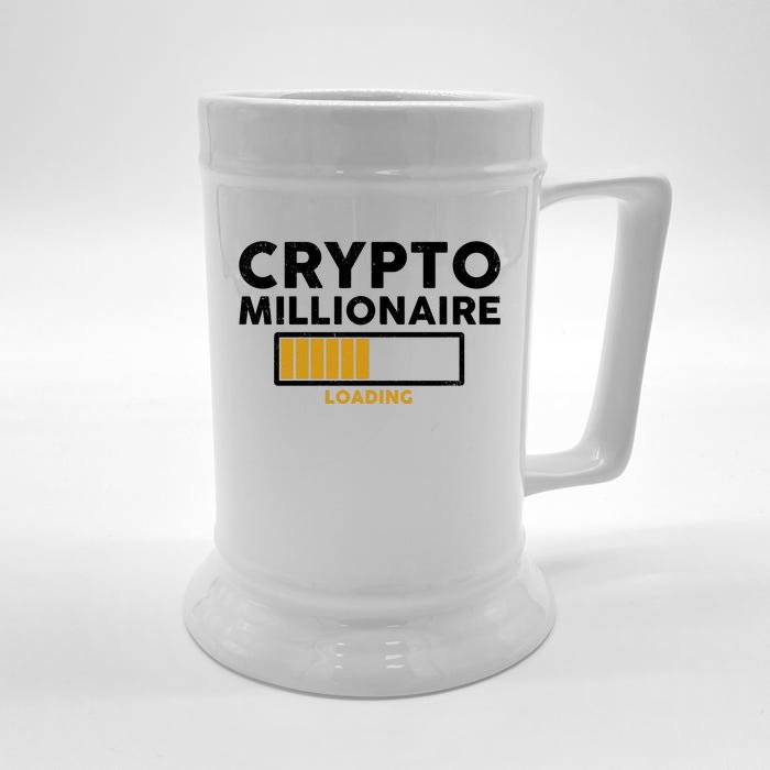 Crypto Millionaire Loading Front & Back Beer Stein