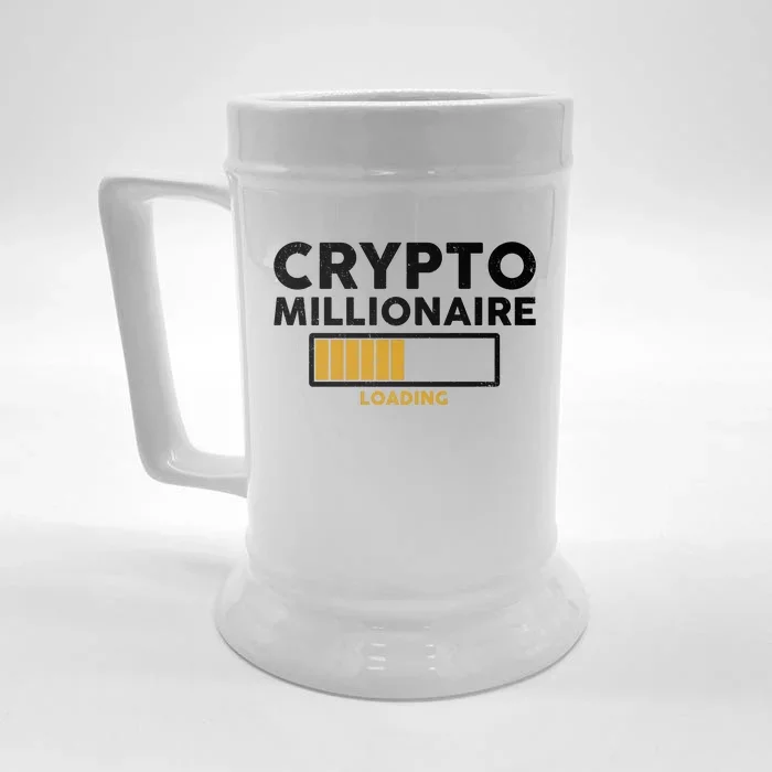 Crypto Millionaire Loading Front & Back Beer Stein