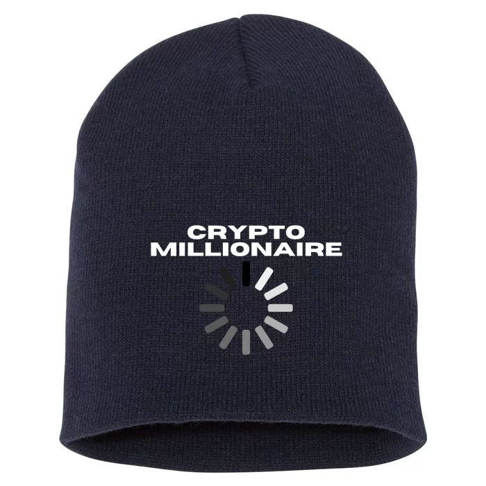 Crypto Millionaire Loading Short Acrylic Beanie