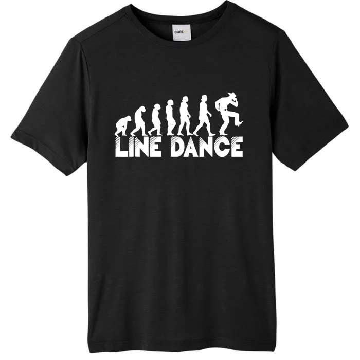 Country Music Line Dancer The Evolution of Line Dance ChromaSoft Performance T-Shirt