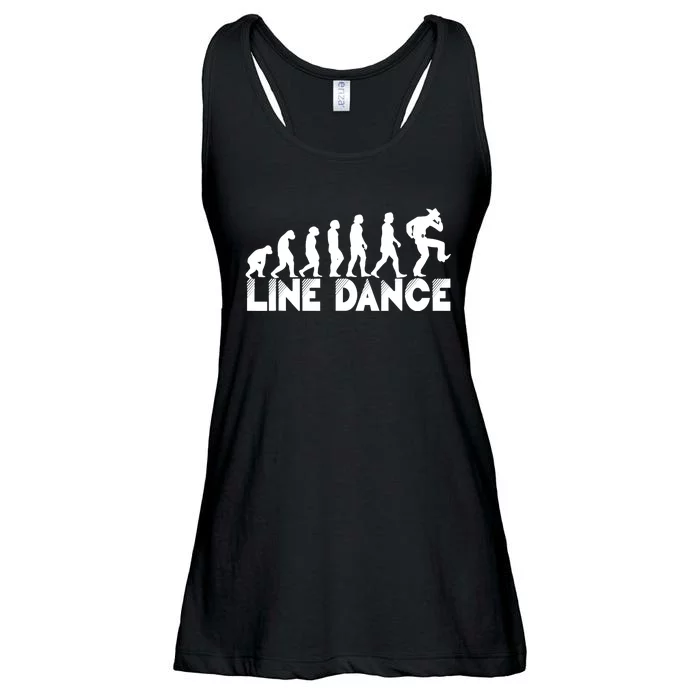 Country Music Line Dancer The Evolution of Line Dance Ladies Essential Flowy Tank