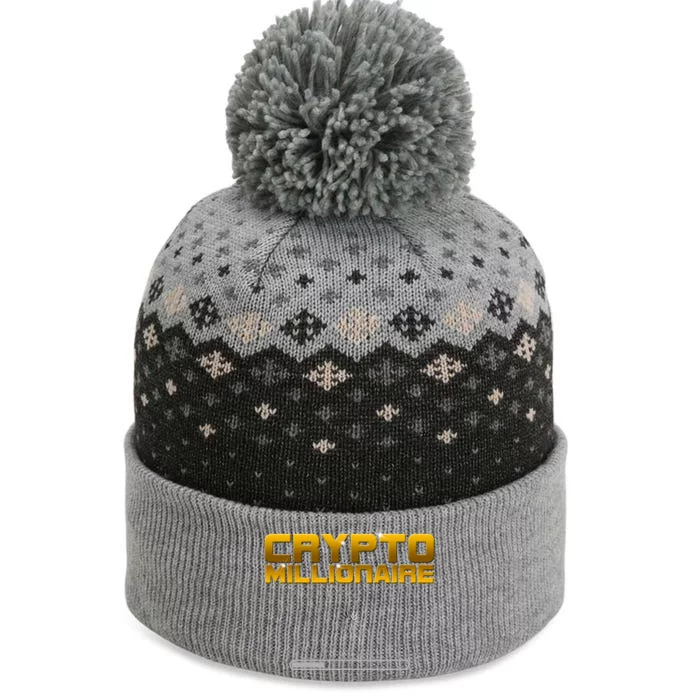 Crypto Millionaire Loading The Baniff Cuffed Pom Beanie