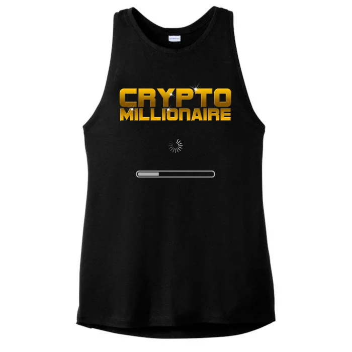 Crypto Millionaire Loading Ladies Tri-Blend Wicking Tank