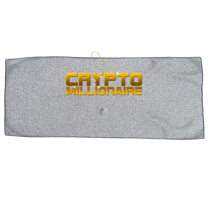 Crypto Millionaire Loading Large Microfiber Waffle Golf Towel