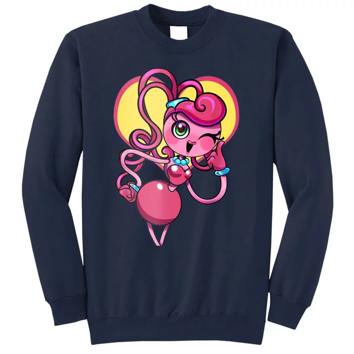 Cute Mommy Legs In The Heart Poppys Game Play Times For Kids Tall Sweatshirt