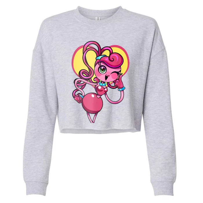 Cute Mommy Legs In The Heart Poppys Game Play Times For Kids Cropped Pullover Crew