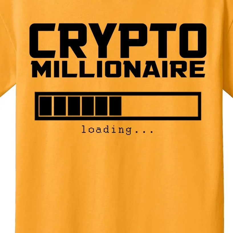 Cyrpto Millionaire Loading Kids T-Shirt