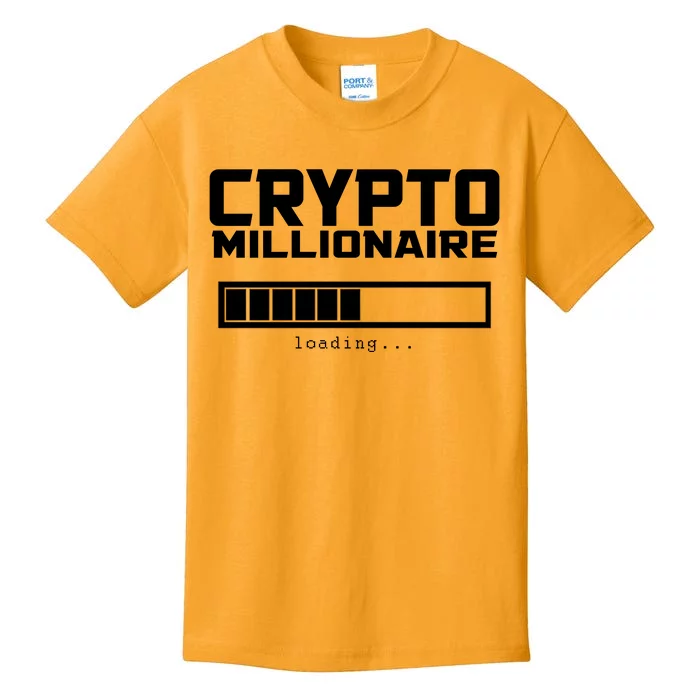 Cyrpto Millionaire Loading Kids T-Shirt