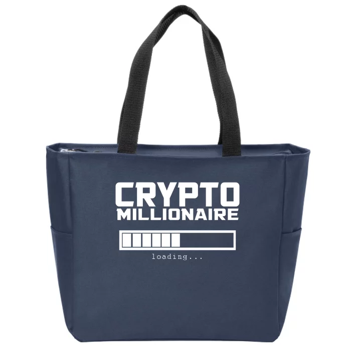 Cyrpto Millionaire Loading Zip Tote Bag