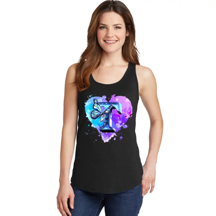 Concert Music Lover Summer Vacation City Funny Butterfly Art Ladies Essential Tank