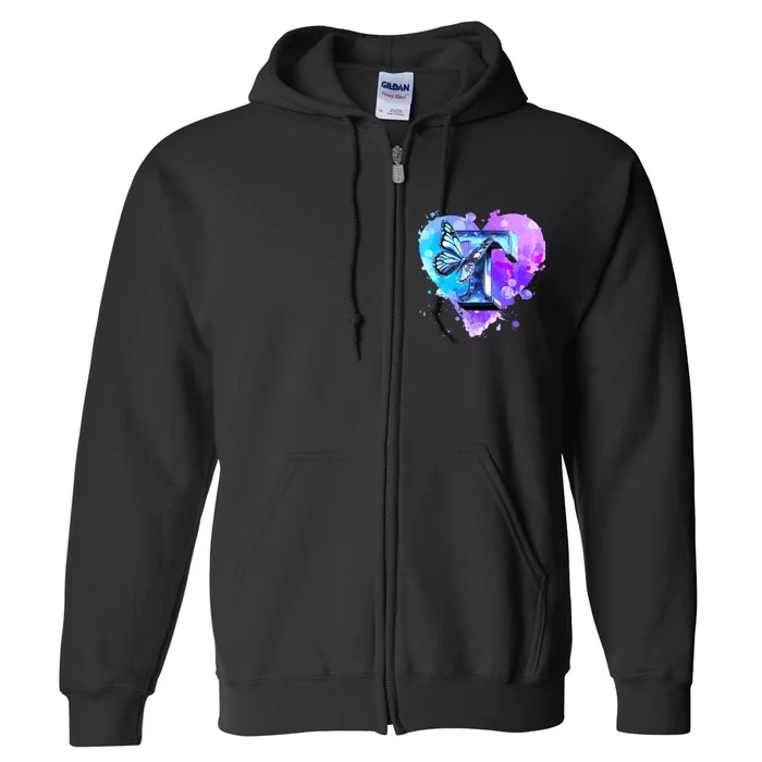 Concert Music Lover Summer Vacation City Funny Butterfly Art Full Zip Hoodie