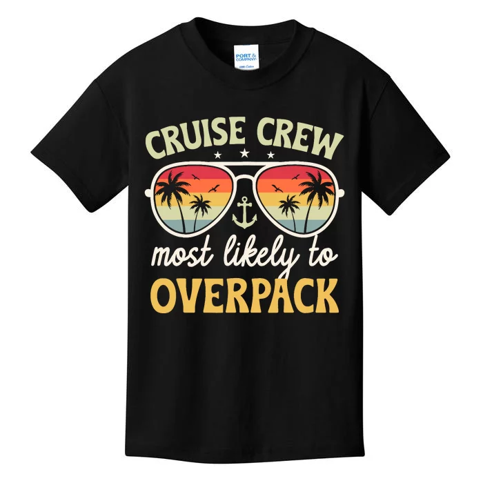 Cruise Most Likely To Overpack Matching Family Cruise 2024 Kids T-Shirt