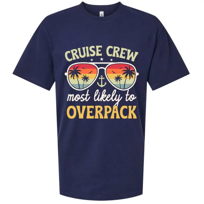 Cruise Most Likely To Overpack Matching Family Cruise 2024 Sueded Cloud Jersey T-Shirt