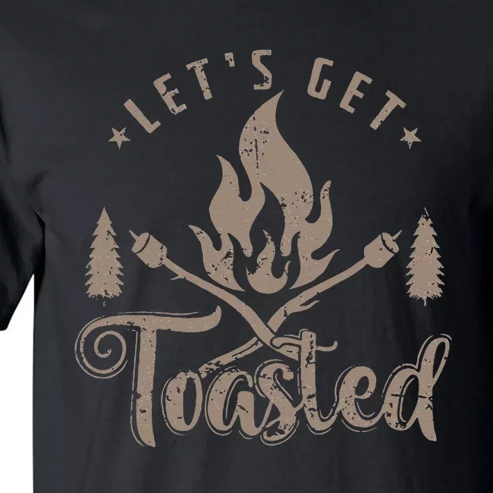 Camping Marshmallow Let`s Get Toasted Tall T-Shirt