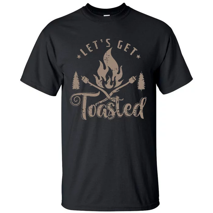 Camping Marshmallow Let`s Get Toasted Tall T-Shirt