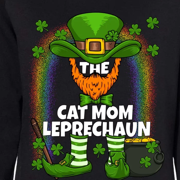 Cat Mom Leprechaun Family Matching St Patricks Day Party Gift Womens California Wash Sweatshirt