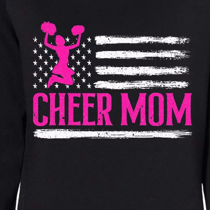 Cheer Mom Leopard Proud Cheerleader Mother Team Womens California Wash Sweatshirt