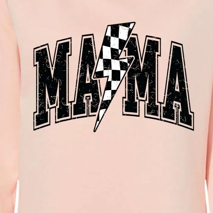 Checkered Mama Lightning Bolt MotherS Day For Mom Mother Womens California Wash Sweatshirt