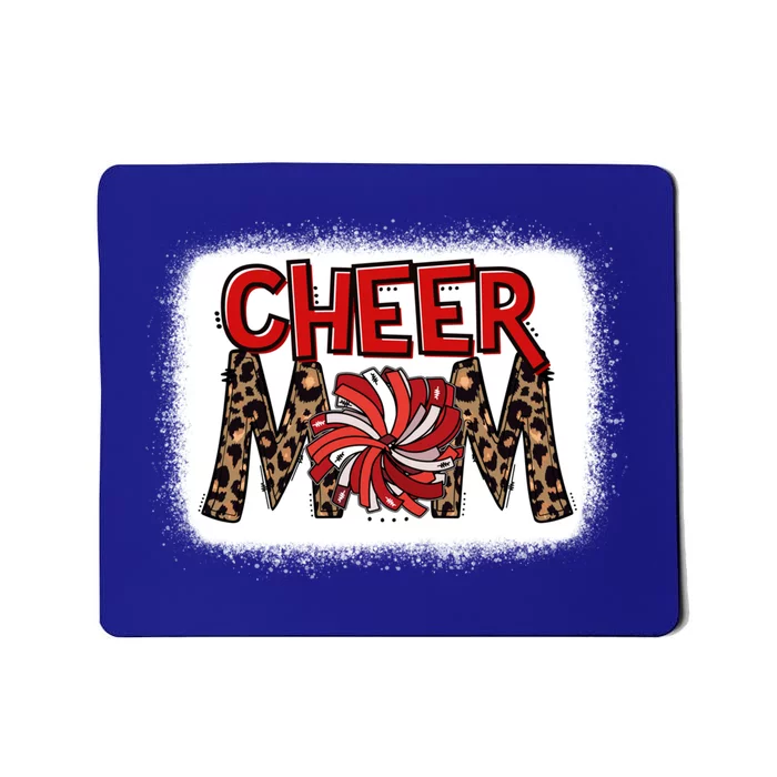 Cheer Mom Leopard Bleached Proud Cheerleader Pom Pom Gift Mousepad