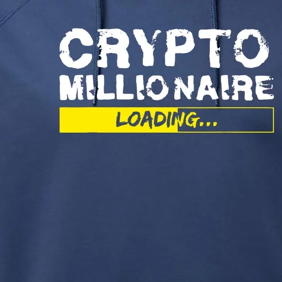 Crypto Millionaire Loading Performance Fleece Hoodie