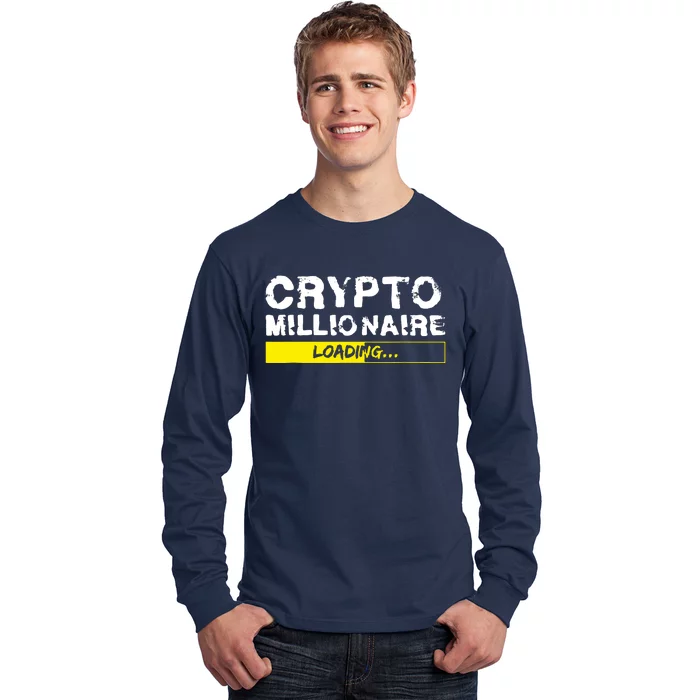 Crypto Millionaire Loading Long Sleeve Shirt